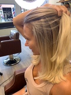 Wash and Blow salon client result