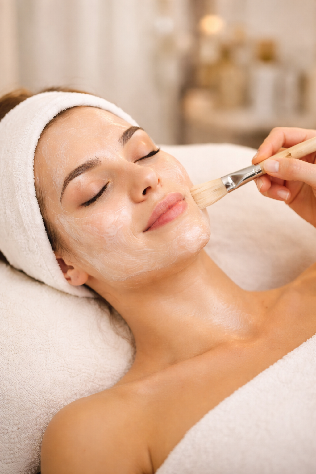 Relaxing facial treatment